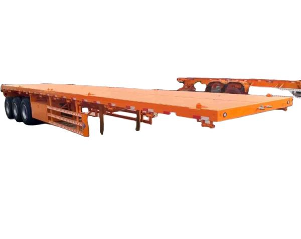 Promotional Flatbed Truck Semi Trailer 2 3 4 Axles 50 60 80 100 Ton With Twist