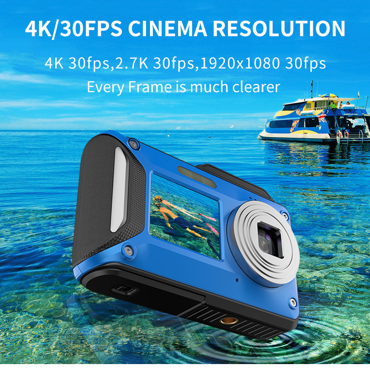 2.7" Dual Screen Digital Camera MIC 2.4G Remote Controller WIFI Support 4k HD DV Camcorder