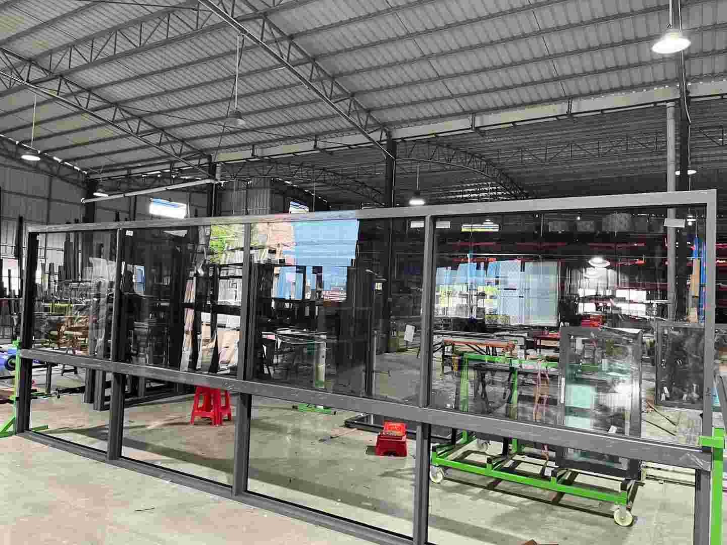 Horizontal Aluminium Sliding Window Powder Coating With Thermal / Non Thermal Break