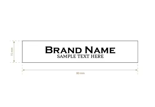Satin Silk Printed Clothing Labels Woven Shirt Neck Tags Care Labels For Garments