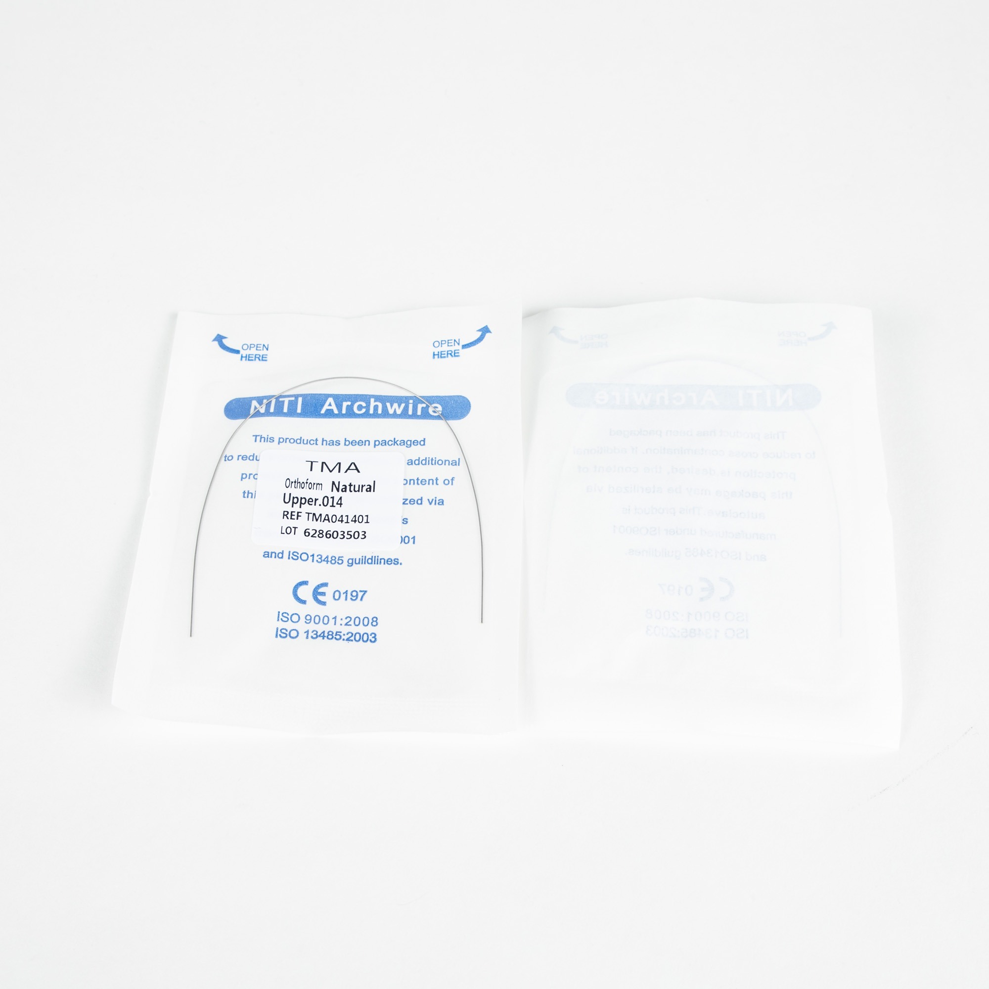 Precision ALS Orthodontic Accessory Natural TMA Round Wires 0.012/14/16/18/20 for Dentistry