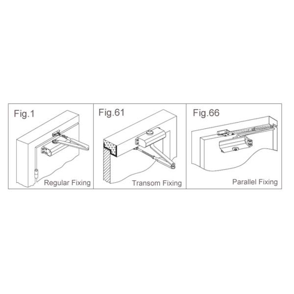 Universal Hardware Heavy-Duty All-In-One Aluminum Commercial Door Closer