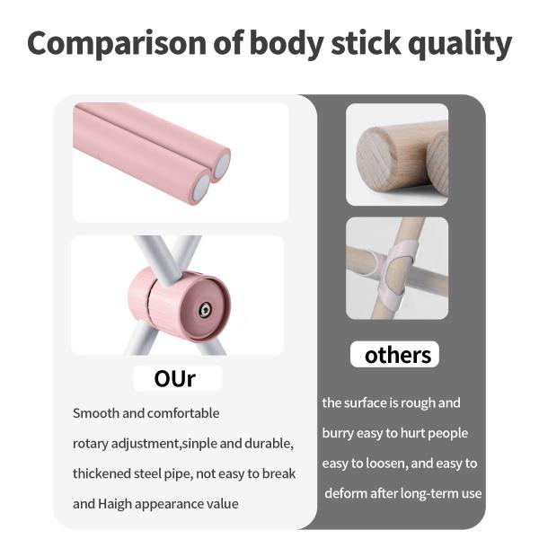 Adjustable Posture Corrector Stick for Back Pain Relief & Shoulder Support with Soft Padding