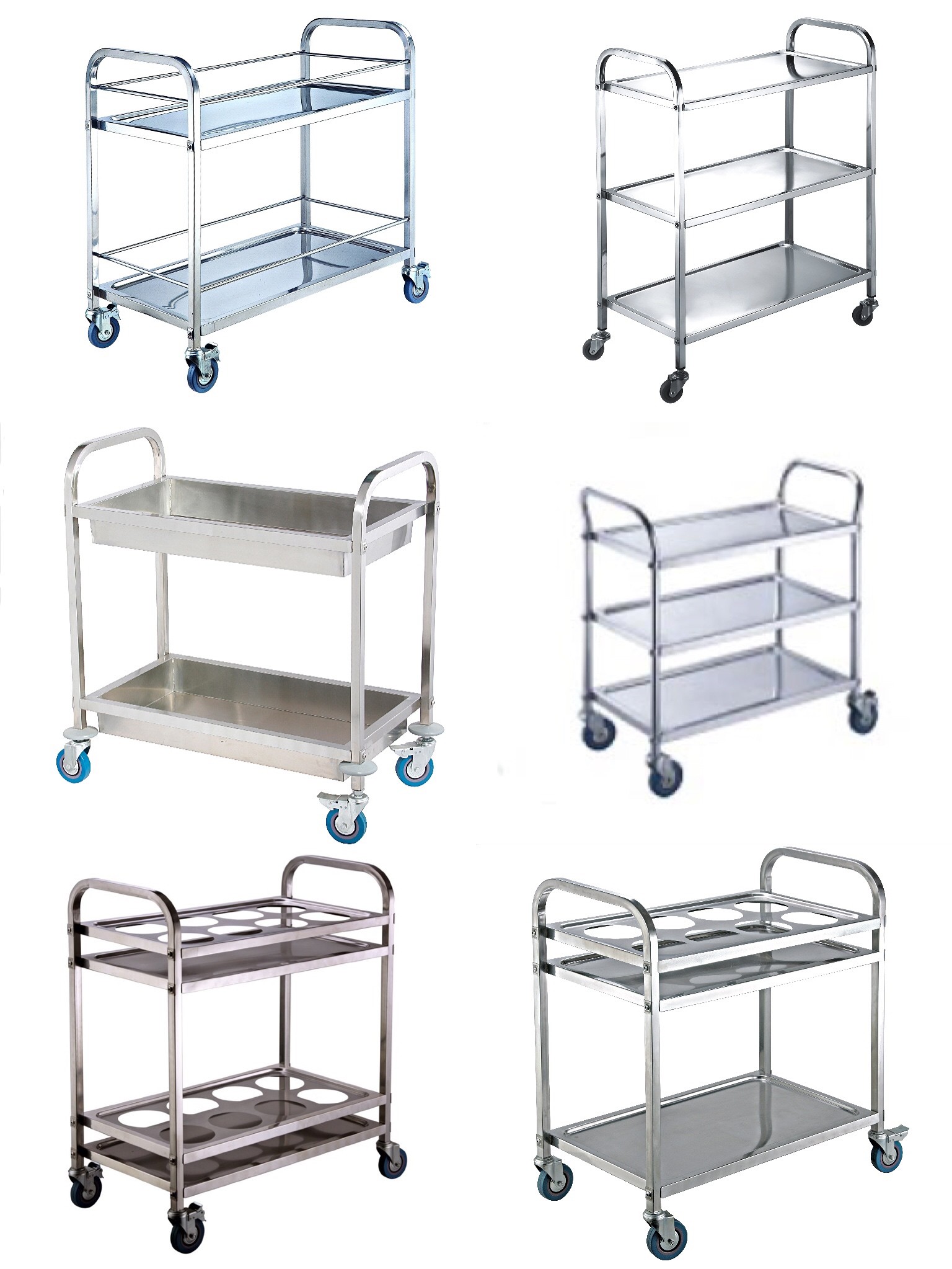 Restaurant Mobile Bakery Rack Trolley With SS Hot Pot Cart Or Dining Cart