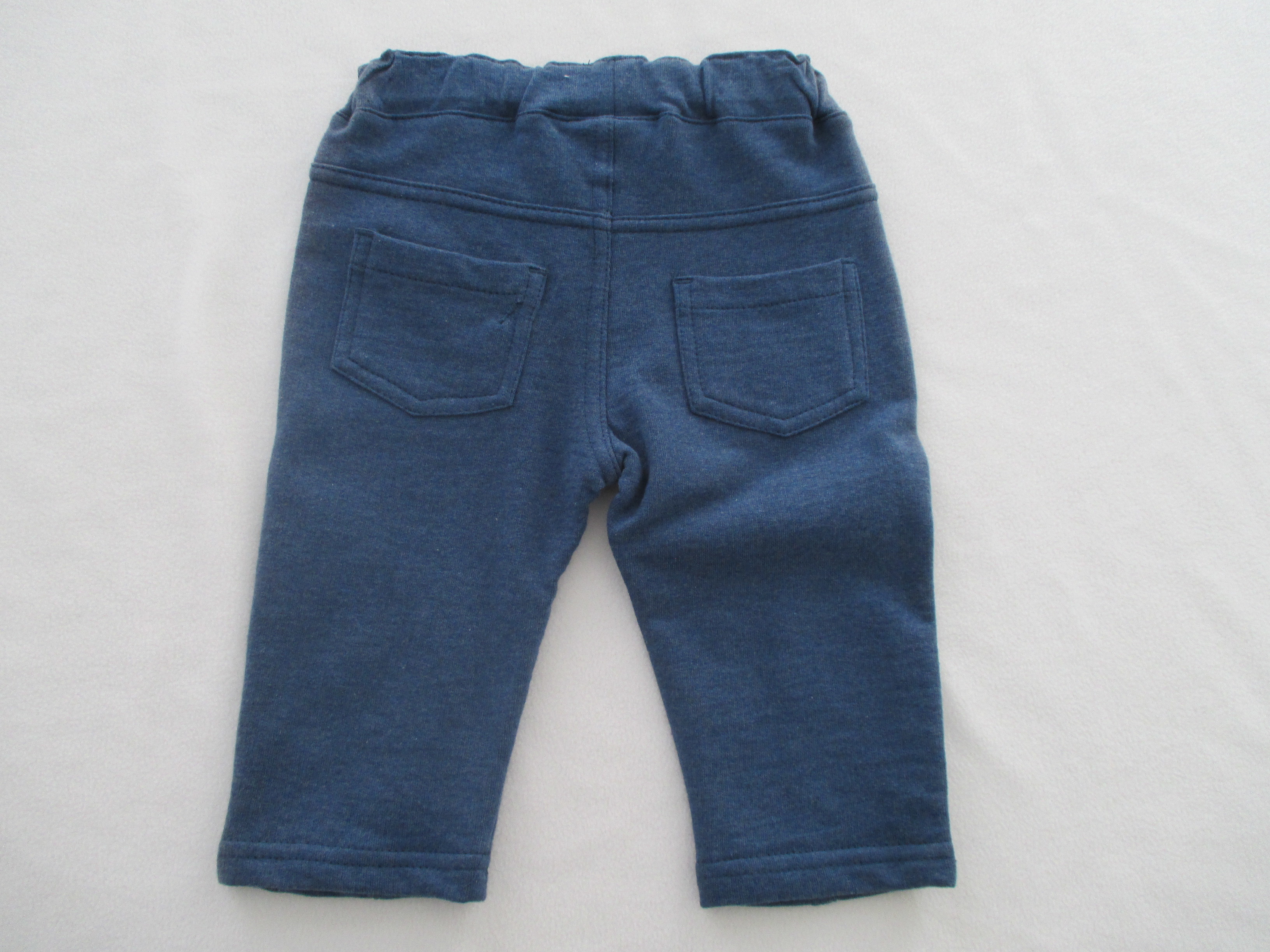 Cotton French Terry Baby Boy Dress Pants Pocket Fake Crotch