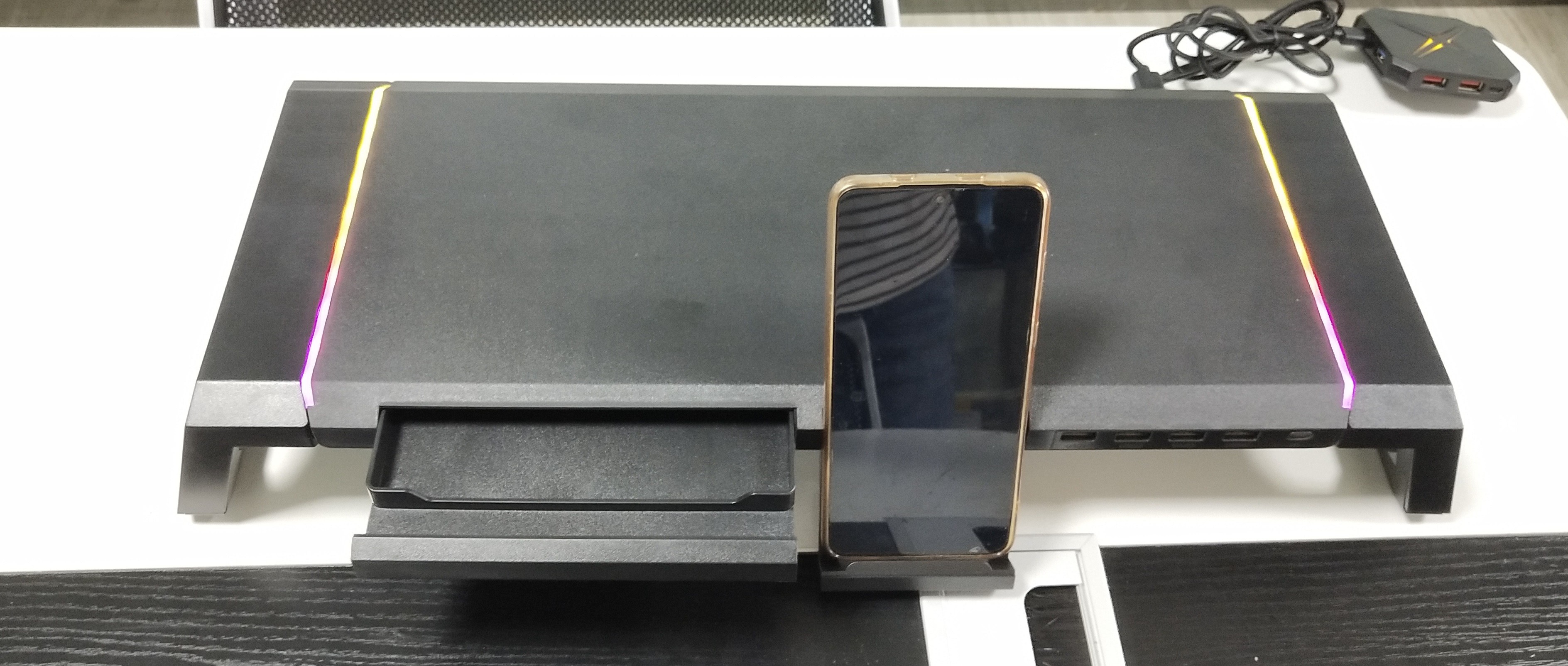 SECC Metal Monitor Stand With USB3.0 Hub / Wireless Charging