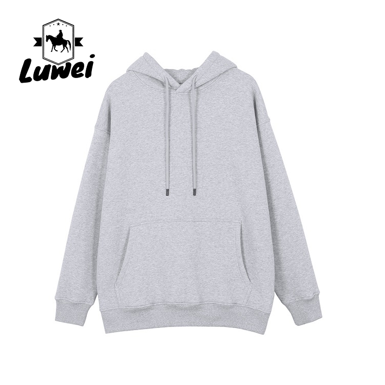 Drawstring Blank Plain Heavy Duty 330g Bluza Premium Cotton Polyester Men Hoodies Active Sweatshirt