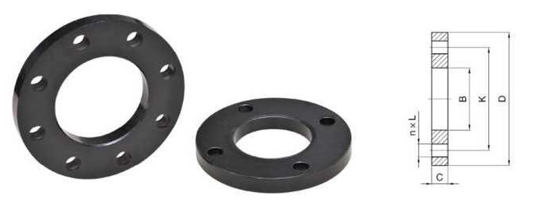 PN16 DN50-DN800 Steel Flange Extension Ring