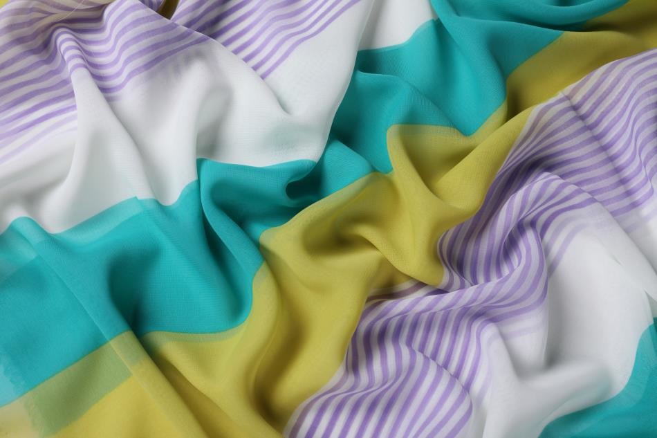 75gsm 75d Patterned Polyester Fabric 57" Poly Chiffon For Ladies' Dresses