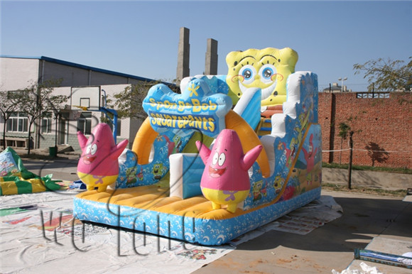 commercial kids spongbob inflatable slide