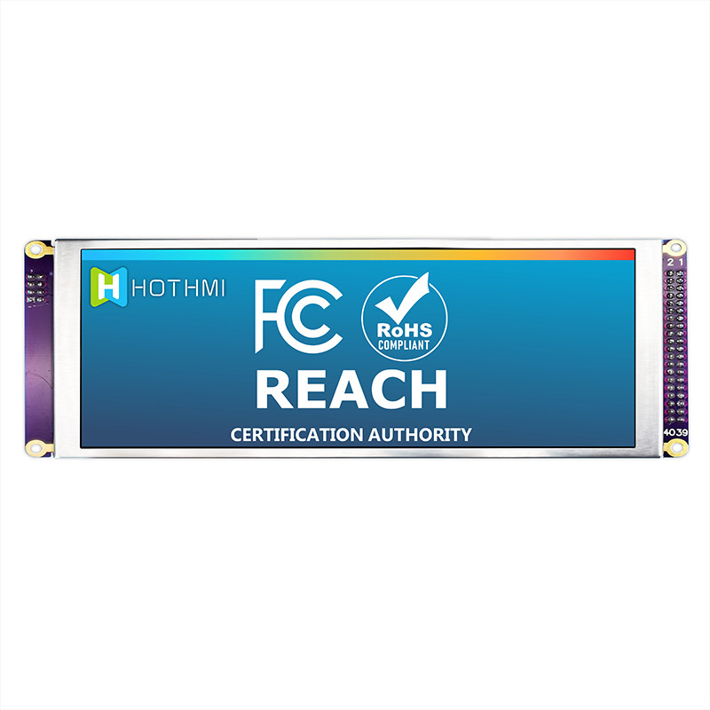 7.84 Inch Bar Style IPS TFT LCD Display 1280x400 MCU For Car Monitor