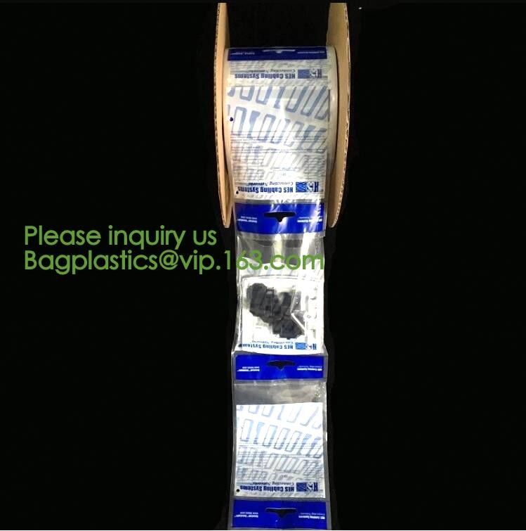 clear LLDPE easy tearing line pre-opened in roll bag,Factory custom LLDPE plastic autobag Preopened polybag on a Roll