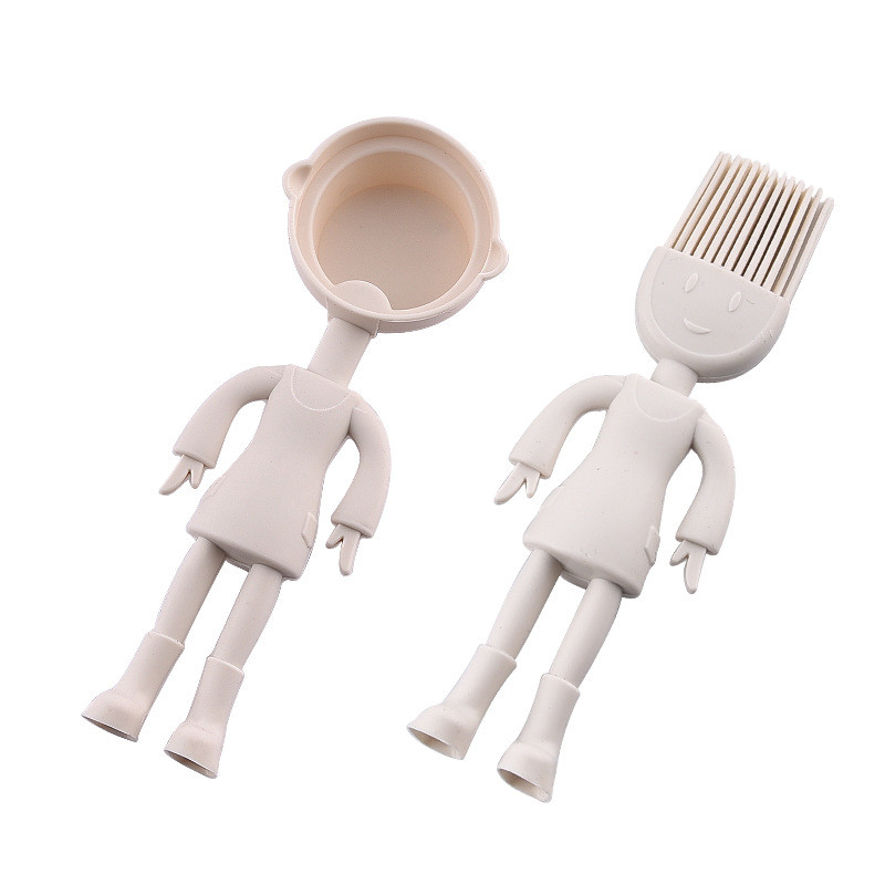 Country Kitchen Set Of Five Silicone MINI Kitchen Utensil Set Silicone Kitchen Baking Tools Whisk Tong, Spatula, Spoon