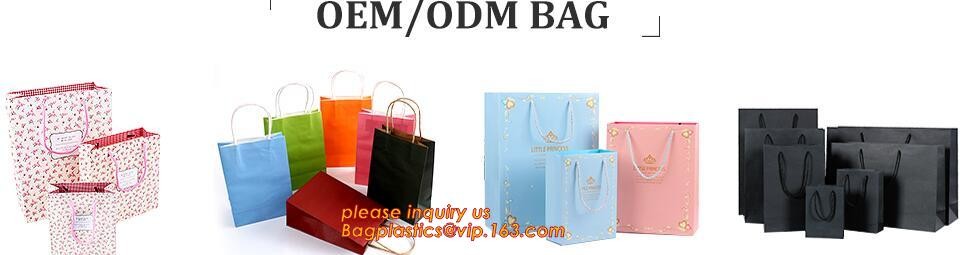 Custom Printed Accept Wholesale Stock White Brown Kraft Paper Shopping Bag With Handle No Minimum, carrier handle bags