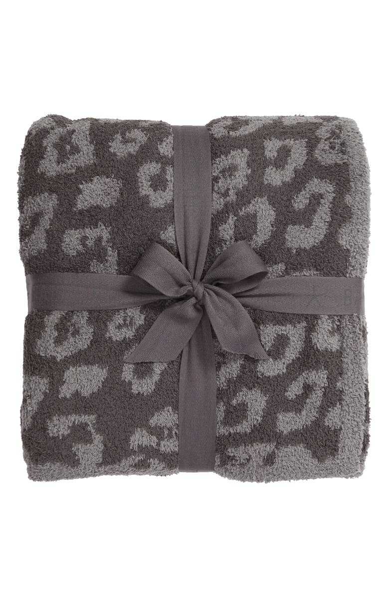 Home Appliance Comfortable Knitted Throw Blanket with Leopard Zebra Print in 22 Colors