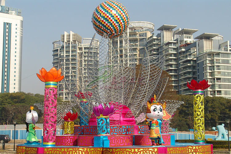 Handmade Outdoor Chinese Lanterns , Personalized Chinese Lantern Dragon