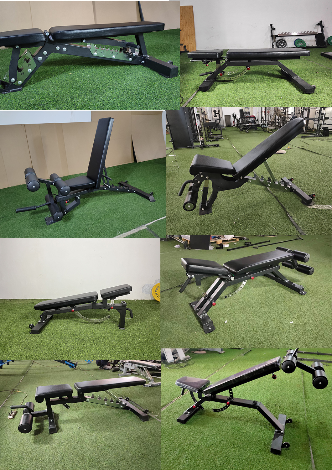 Adjustable Dumbbell Sit up Folding Weight Flat Bench Press Rack