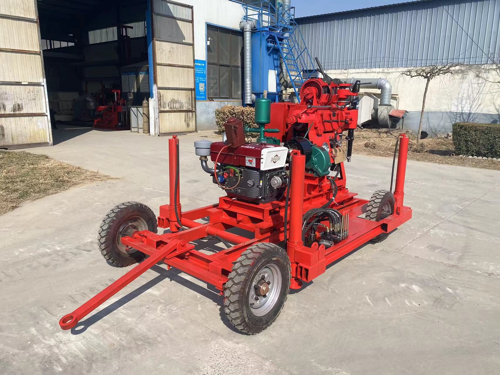 XY-150 Type Wheel Mounted Spt Soil Test Core Drilling Machine