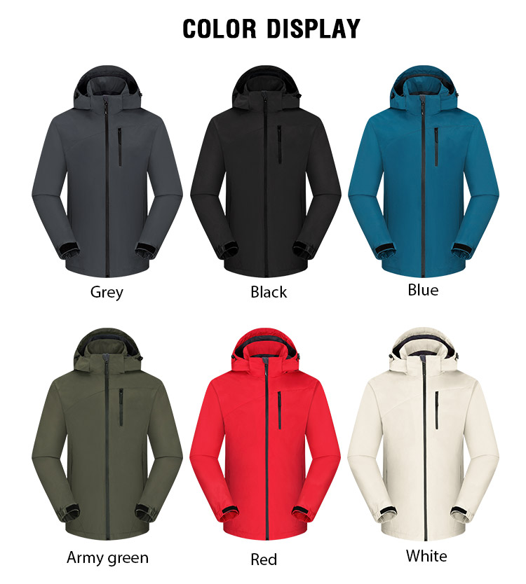 Custom Utility Golf Waterproof Jacket Outwear Coat Waterproof Rain Suits OEM Pockets Black Nylon Softshell Jacket for Men