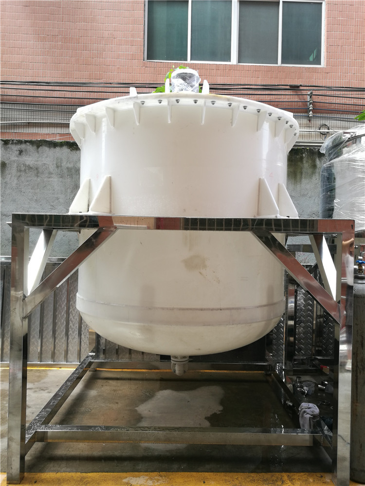 1000L Toilet Bleacher Detergent Making Machine Bleach Hypochlorite Anti Corrosive Mixer Liquid Chemical Mixing Tank