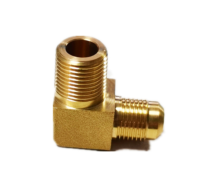 3/8" NPT Male * 3/8'' Flare Brass Elbow 90 Degree