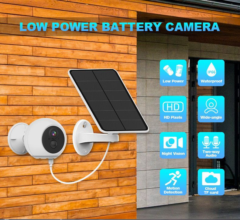 3MP 3W Solar Panel Camera Bullet PTZ Icsee App IP PTZ Camera Outdoor Security Camera Outdoor Wireless CCTV WiFi