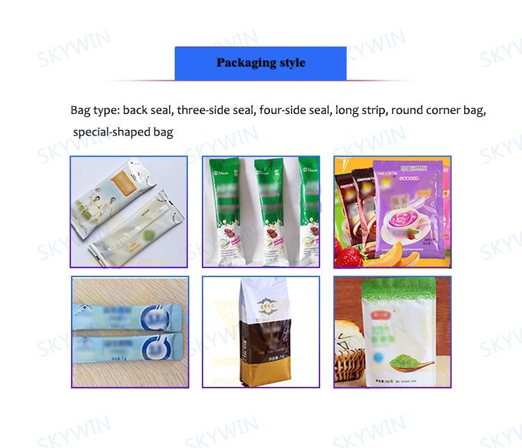 Dry Spice Powder Packing Machine 20-60 Bags/min Vertical Form Fill And Seal Machines