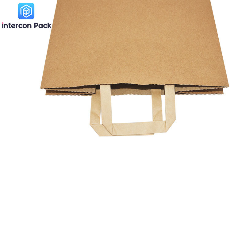 Customized Logo Paper Handle Bags ISO9001 environmentally friendly Materials
