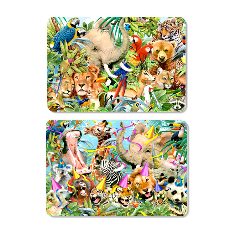 Custom Depth 3D Lenticular Placemats Decoration For Dining Room