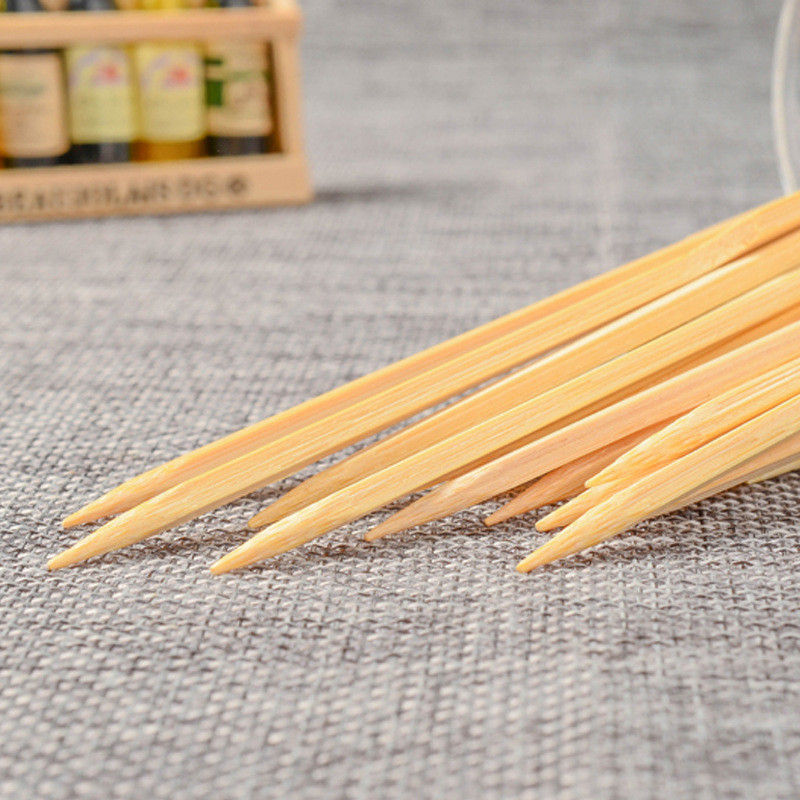 Paddle Wooden Sticks BBQ Bamboo Skewers for Outdoor Grilling