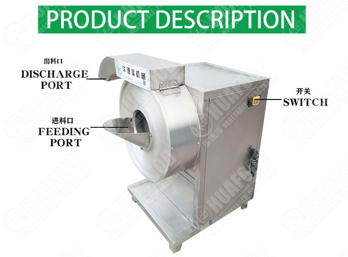 Length 1070mm 600KG/H 20MM Vegetable Slicer Machine