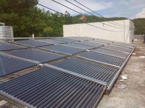 Central Hot Water Engineering System Solar Power Collector Ground Mounted Installation