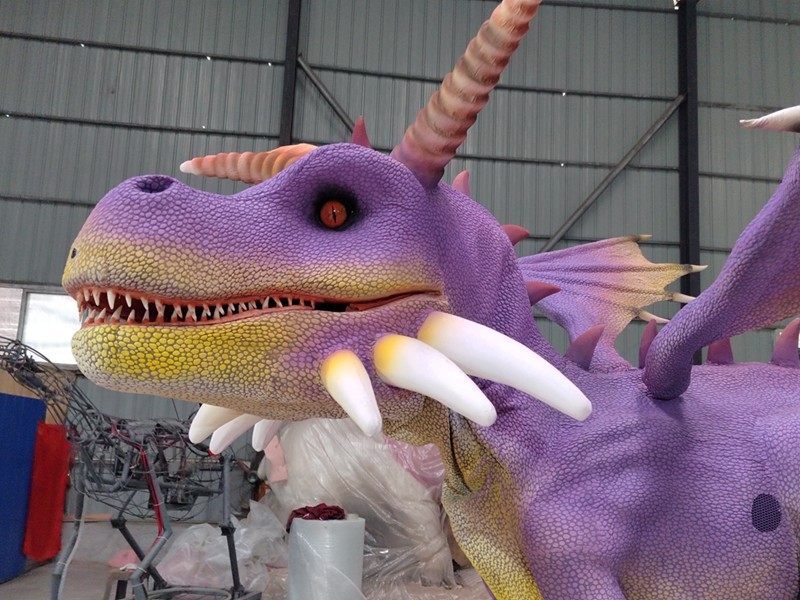 Wearable Simulation Animatronic Dragon Costume Dinosaur Model
