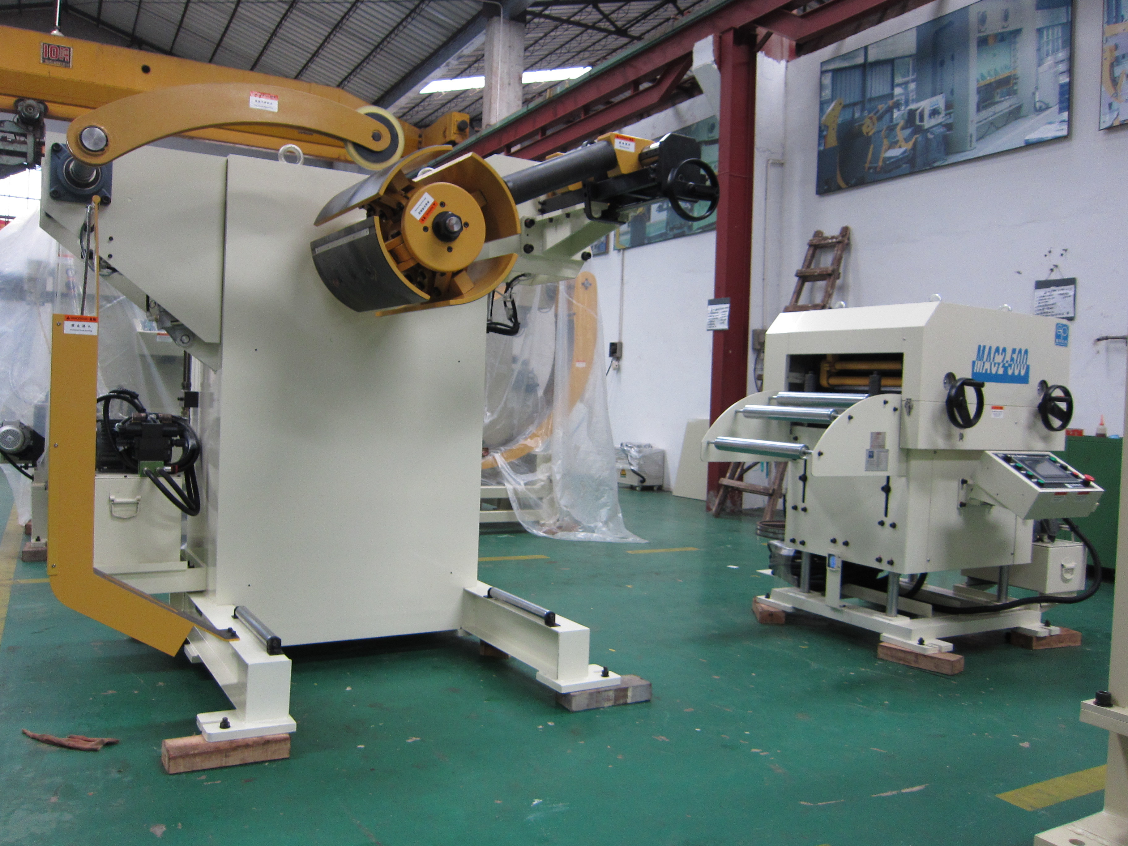 Low Voltage 60D 1200mm Dia Coil Feeder Straightener