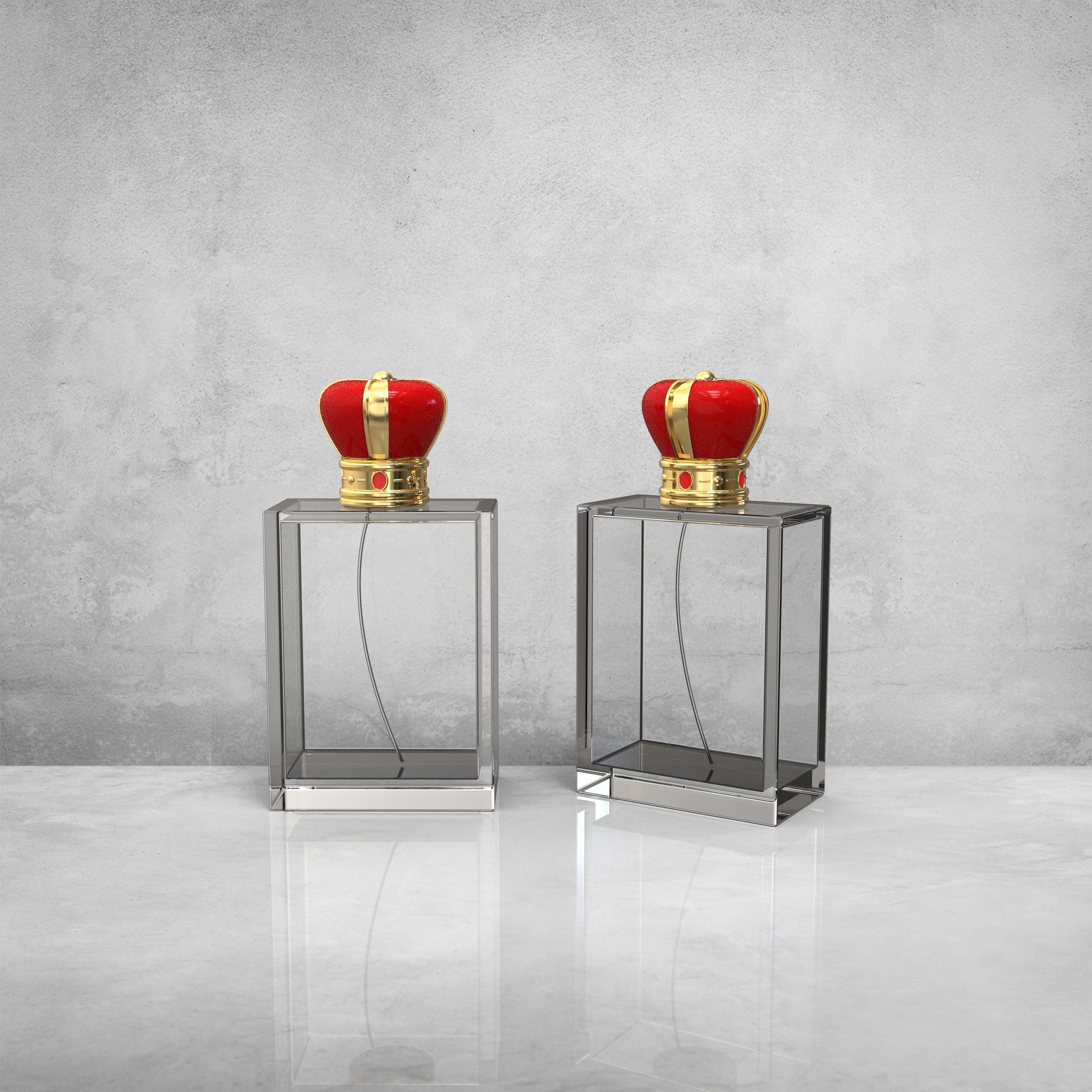 Gold Crown Shaped Luxury Zamak Perfume Caps For Fea 15 Perfume Glass Bottles