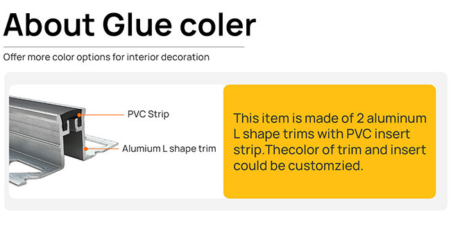 Aluminium Satin Expansion Joint Profile With Black Rubber Insert 20mm Height