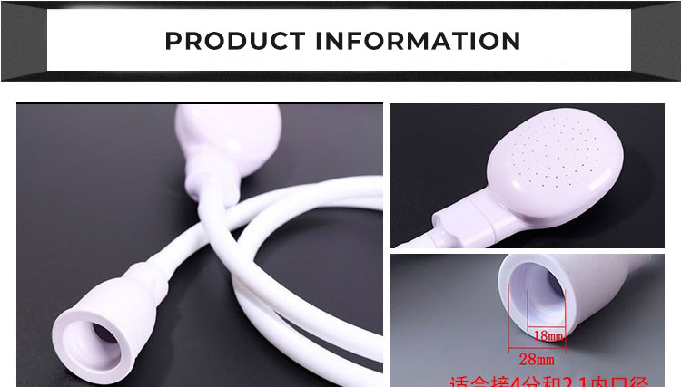 Pet Cleaning Brush Sprayer Animal Shower Quick Contact Nozzle