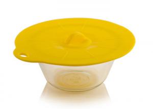 Buy cheap Reusable Silicone Suction Lids , Colorful Microwave Silicone Bowl Covers product