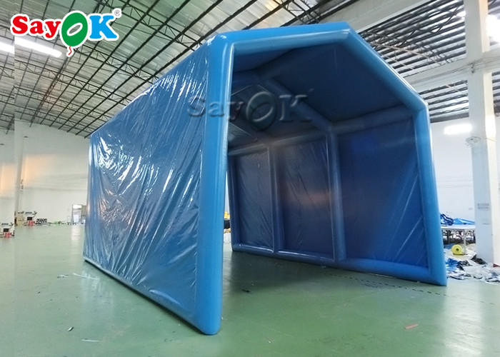 Inflatable Frame Tent Blue Oxford Cloth Outside Inflatable Decontamination Tent Disinfection Channel Sanitizing Station