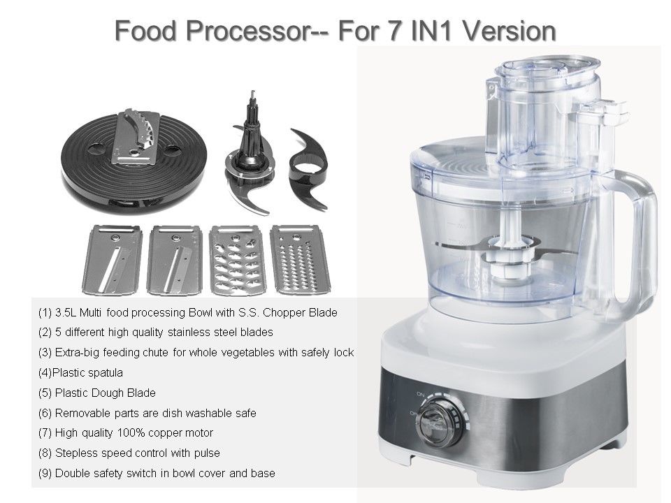 Food Preparation Robot Stainless Steel Food Processor
