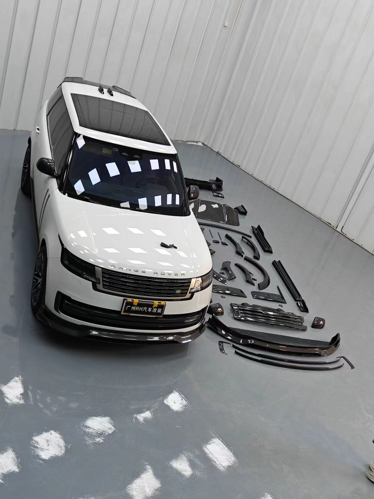 Rangerover Land Rover Body Kit MSY Style Front Lip Diffuser Wide Body Kit