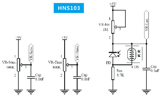 ON / OFF Control Dimming Control Microwave Doppler Sensor VR Adjustable Naked Board