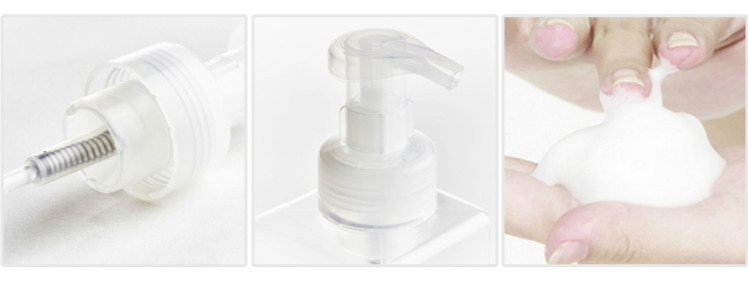 foaming bottle 30ml 50ml 100ml 150ml 200ml 250ml PET cosmetic liquid soap dispenser with foam pump bottle