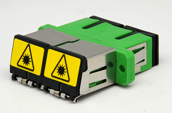 SC Fiber Cable Adapters Singlemode Ceramic Sleeve Material Plastic Housing