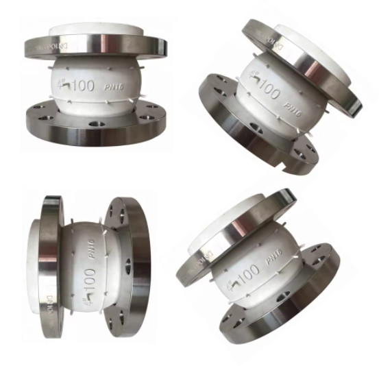 JIS 5K SS316 Food Grade Flanged Rubber Expansion Joint Good Sealing