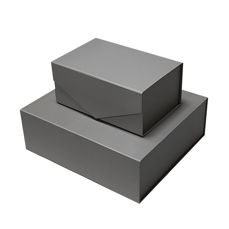 Large Gray Wig Packaging Boxes Paper A5 Foldable Magnetic Gift Box