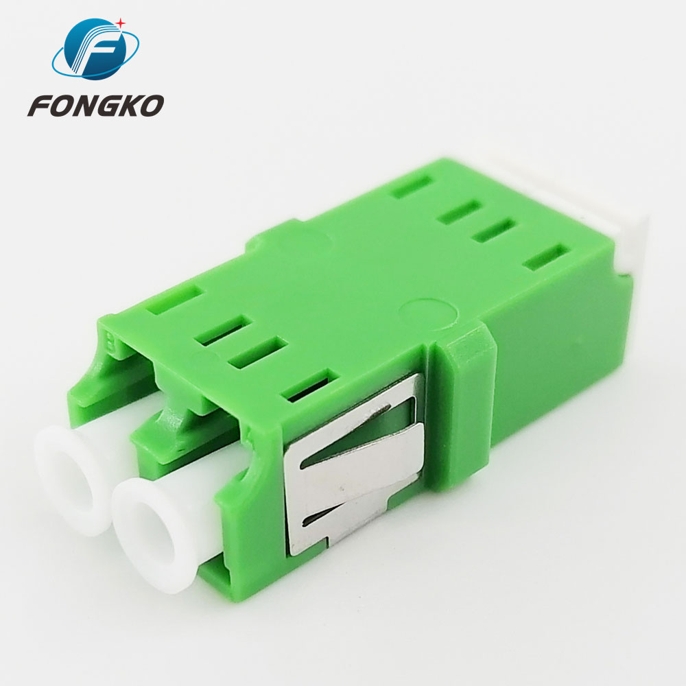 SM Duplex LC APC Fiber Optic Adapter Without Flange