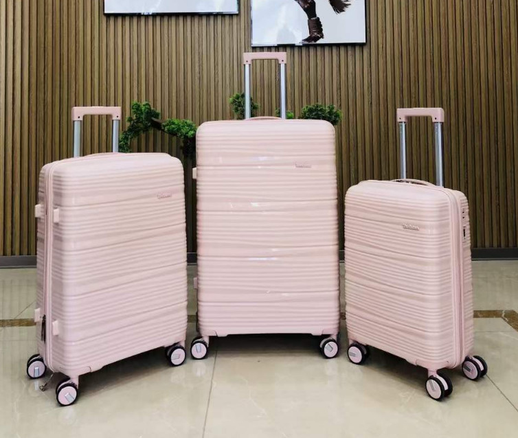 Factory Direct Sale 4 Pcs Carry-On Suitcases Valise Trolley Travel Bag PP Luggage Sets With Handbags