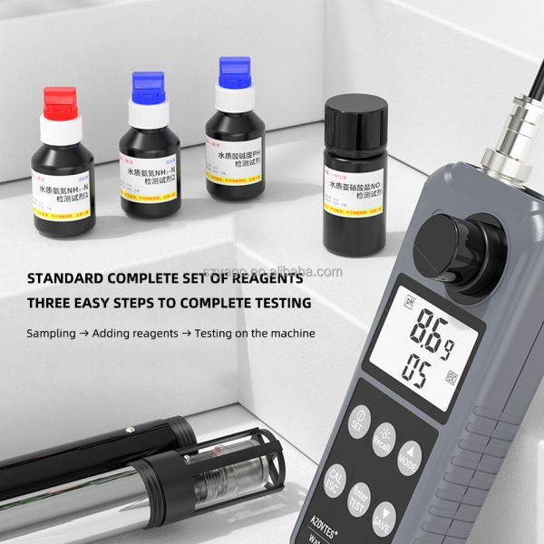 6 in 1 Multi-Function Water Quality Tester with 99 Data Storage and High-Definition Large Screen Backlight
