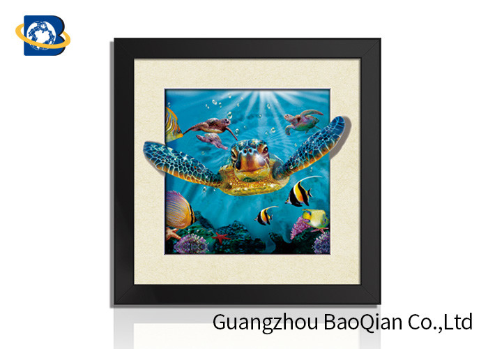 40x40cm Customised Decorative Pictures 3D Lenticular Printing Service PS Frame For Gift